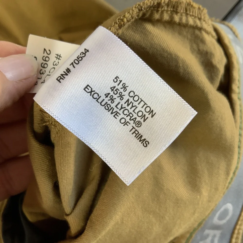 Orvis Khaki Brown Pants Men's Sz 38x30 Cotton Nylon Lycra Hiking Camping EUC